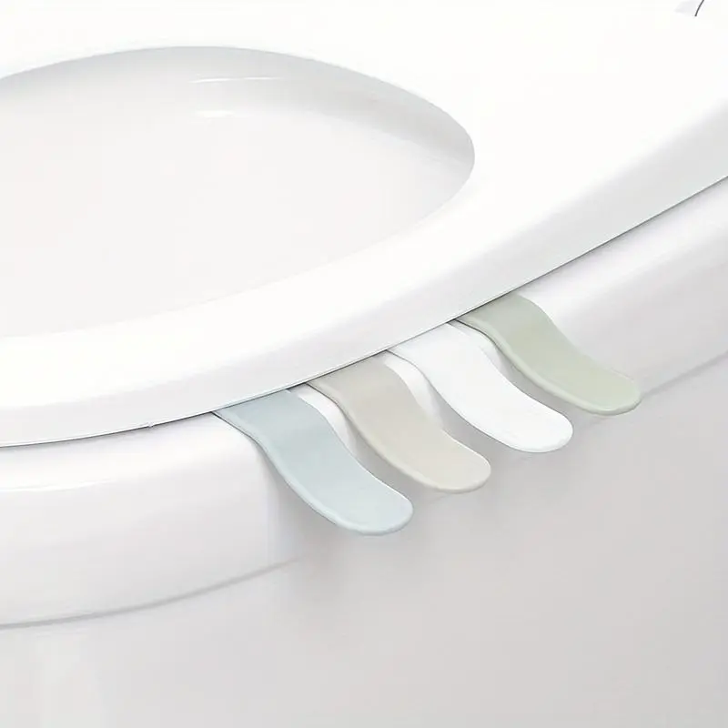 4pcs Hygienic Toilet Lid Lifter and Seat Handle Set - Bathroom Accessory for Seat Lifting, Avoiding Direct Contact