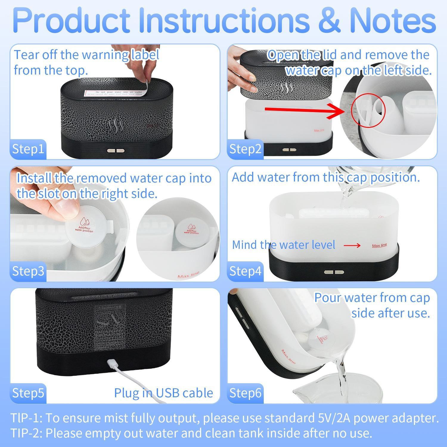 Portable Aroma Essential Oil Diffuser, USB Rechargeable Humidifier, Smart Car Aromatherapy Atomizer for Home Office Car, Fragrance Aroma Humidifier