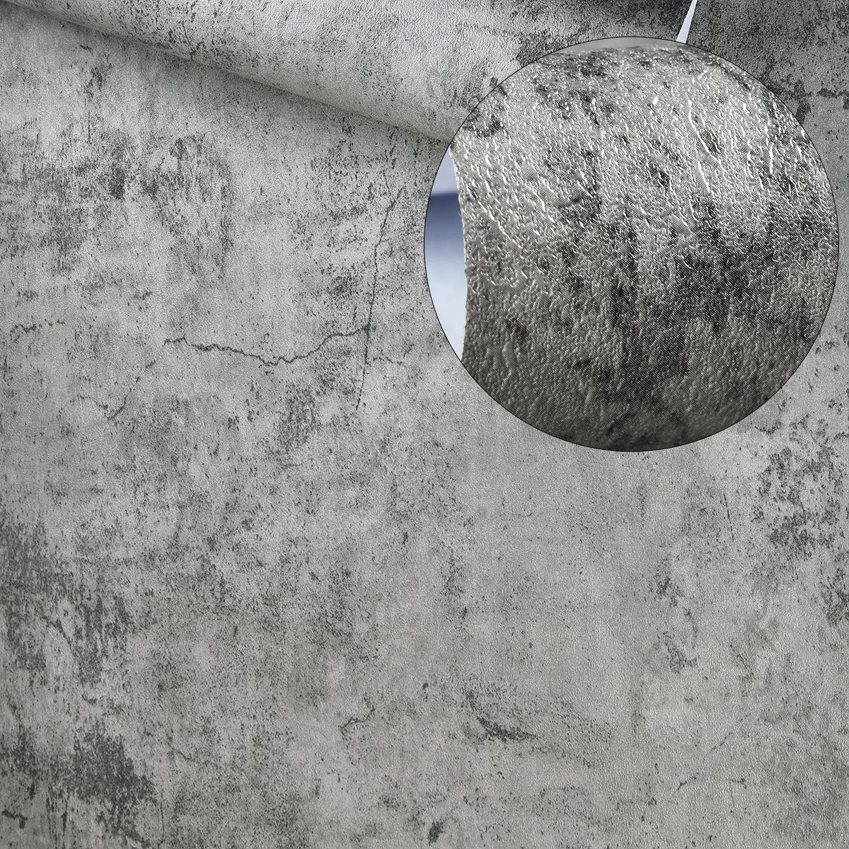 Concrete Wallpaper, 1 Count Peel & Stick Textured Wall Sticker, Modern Removable Self-Adhesive Interior Wall Mural for Bedroom, Living Room Home Decor #GLOBAL PICKS