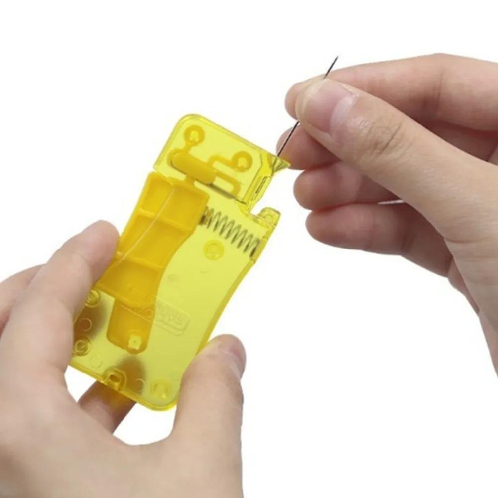 Spring Threader Tool Kit: Durable Slip-resistant Needle Inserter, Portable Vision Aid for Sewing & Crafts, Multi-Function Hand Sewing Assistant, Essential Home Sewing Machine Accessory with Quick threading Helper