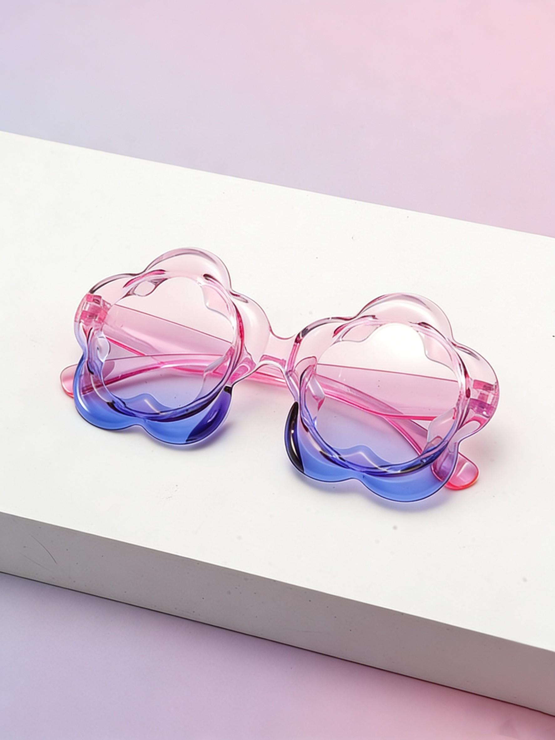 Women's Fashion Sunglasses, Jelly Style Lace Frame, Cute Sweet Beach Vacation, College Party, Perfect Gift for Parties