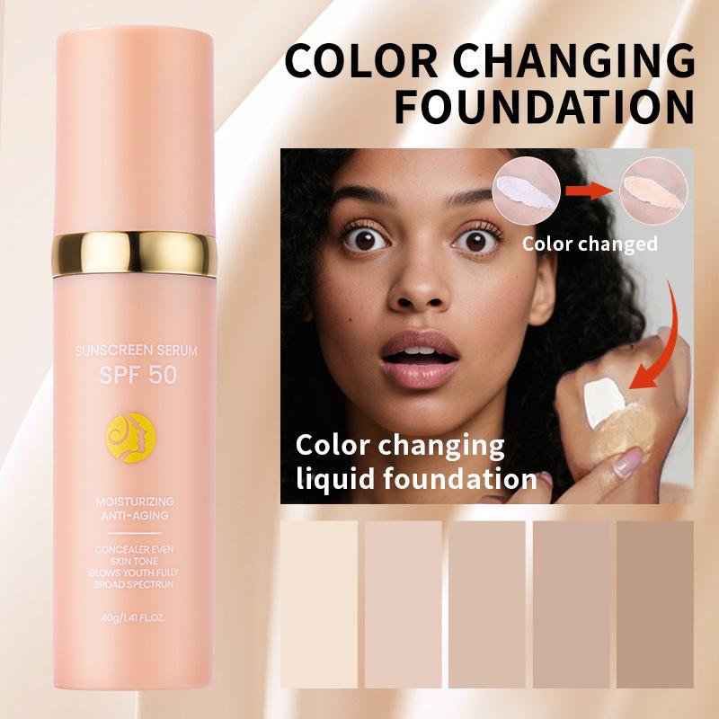 Essential Commuter Liquid Foundation, Hydrating Lightweight Natural Radiant Moisturizing, Sunscreen + Foundation + Skincare All-In-One