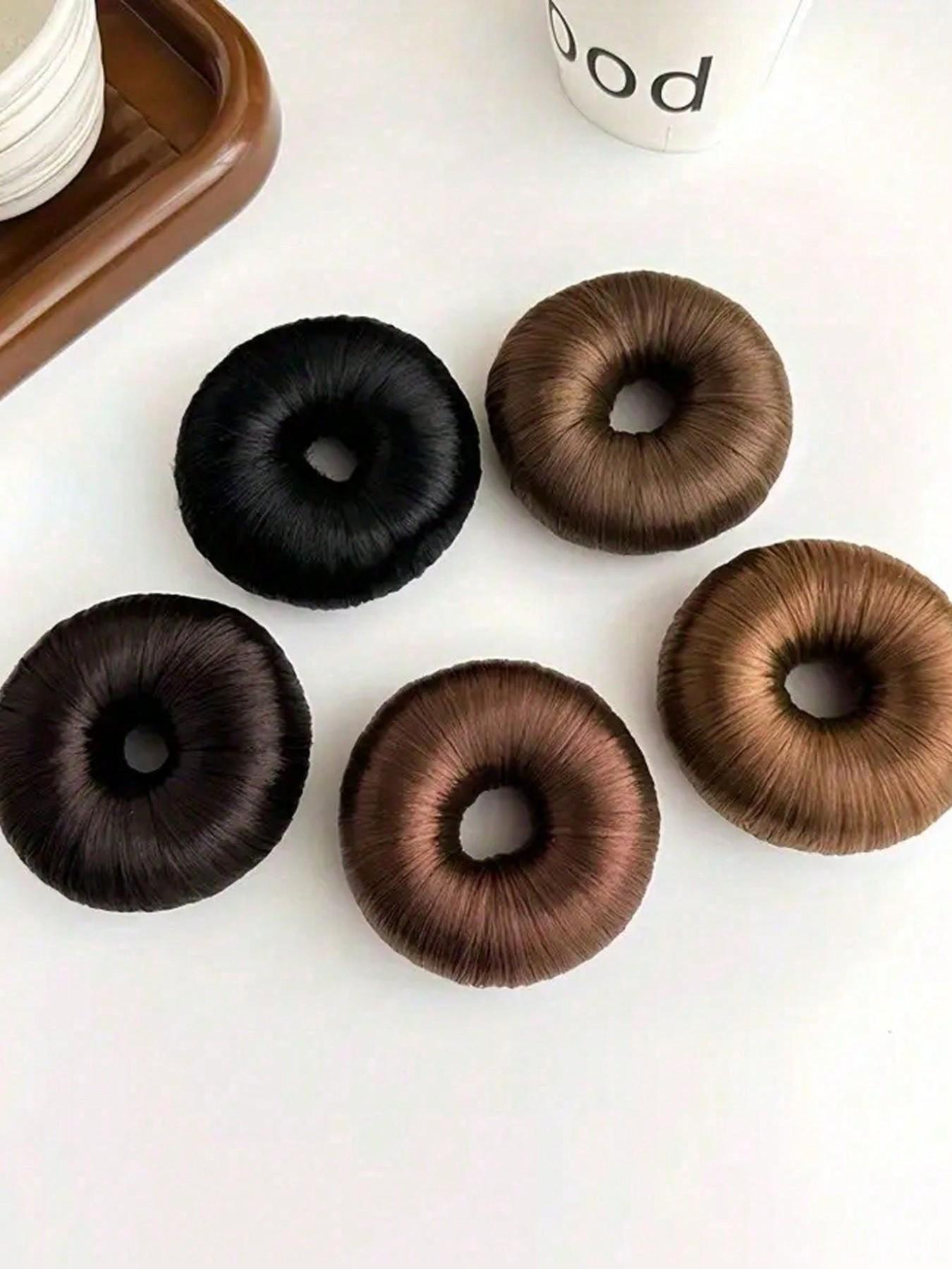 Wig Bun Hair Tie Hair Accessories Fluffy Donut Bun Braided Hair Styling Tools Hair Accessories， Women Hair Maker Donut Magic Foam Sponge Big Ring Hair Styling Tools Headdress Hairstyle Hair Accessories,Hair Donut Hair Bun Maker, Ballet Buns Maker,