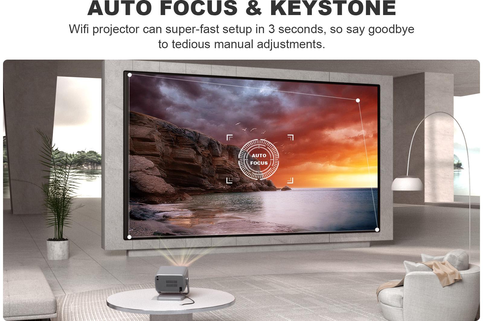 VOPLLS Netflix Certified Portable Projector Native 1080P Gaming | Outdoor Movie Mini Projector with Dual Auto Focus & Keystone Correction | 3D Dolby Audio, WiFi 6 & Bluetooth 5.0 | 50% Zoom for Home Theater, Camping, (600 ANSI Lumen, HDMI/USB-C)