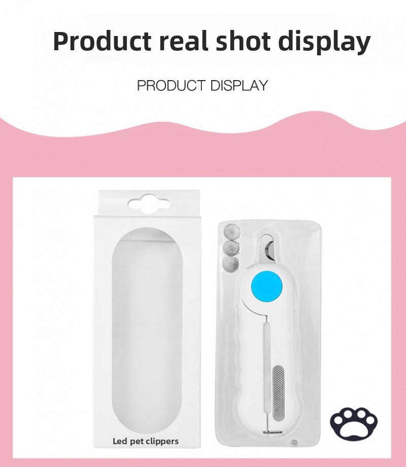 New Viral LED Pet Nail Clippers, Anti-quick Nail Grinder, Dog & Cat Nail Cutter, Pet Grooming Supplies