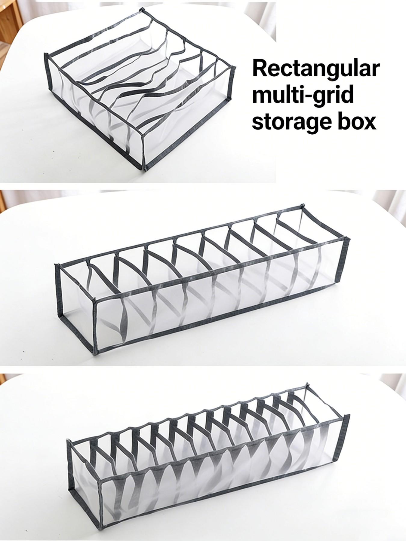 Foldable Underwear Storage Box, Drawer Style Divided Organizer Bag, Socks Bra Panties Separated Compartment, Clothing Organiser