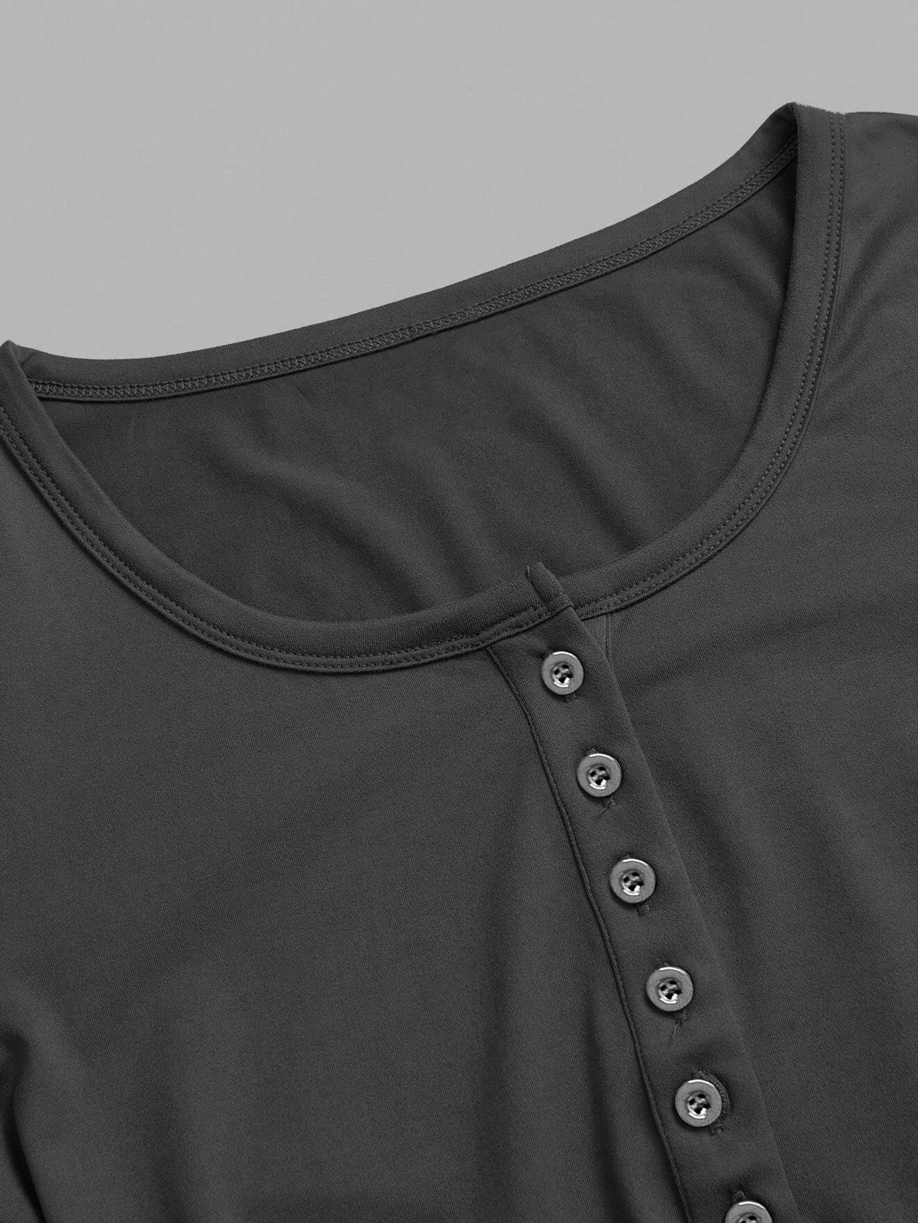 Women's Slim-Fit Long Sleeve Round Neck Casual Fashion Top, Spring & Fall Polyester Fabric Three-Piece Set, Elegant Daily Wear