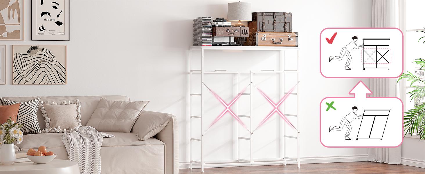 Raybee Furniture Tall Dresser with 12 Drawers, Wooden Top and Metal Frame, Fabric Storage Organizer, Ideal for Dressing Room, Bedroom, Closet,Entryway,Living Room