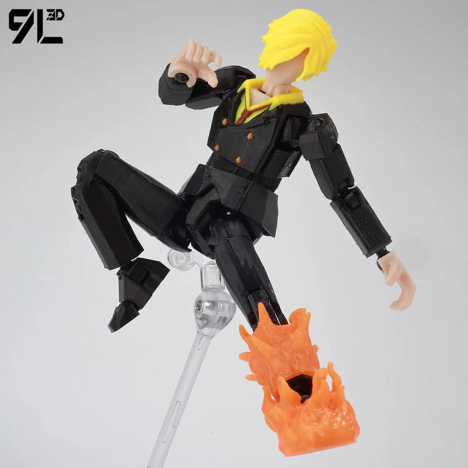 9L3D Dummy 13 Lucky 13 T13 D. Luffy OnePiece Sanji The Cook of the Straw Hat Pirates Standard Rubber Human Anime Collectible Toy