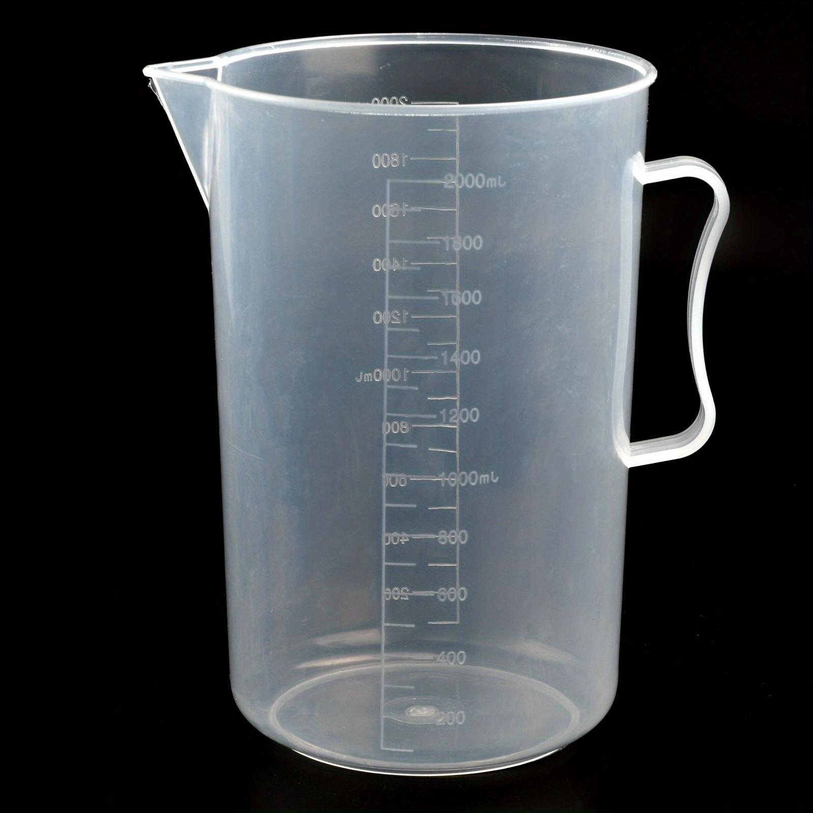 8 Piece Kitchen Measuring Cups Set, Durable Plastic Cups with Spout, Transparent Multi-Sizes, Ideal for Cooking Baking, Food Safe Material