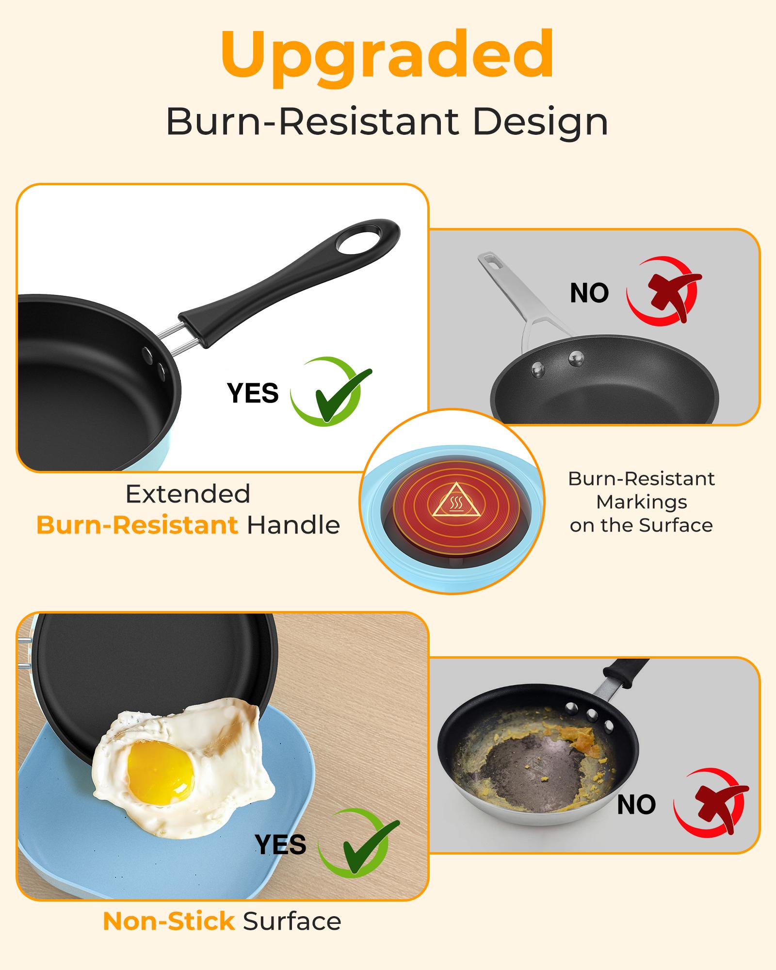 Real Kids Cooking Set Ages 8–12 (Pink/Blue) – Mini Kitchen Beginner Cooking Kit, Montessori Life Skills Toy Gift w/ Safe Knife, Dishes & Tools