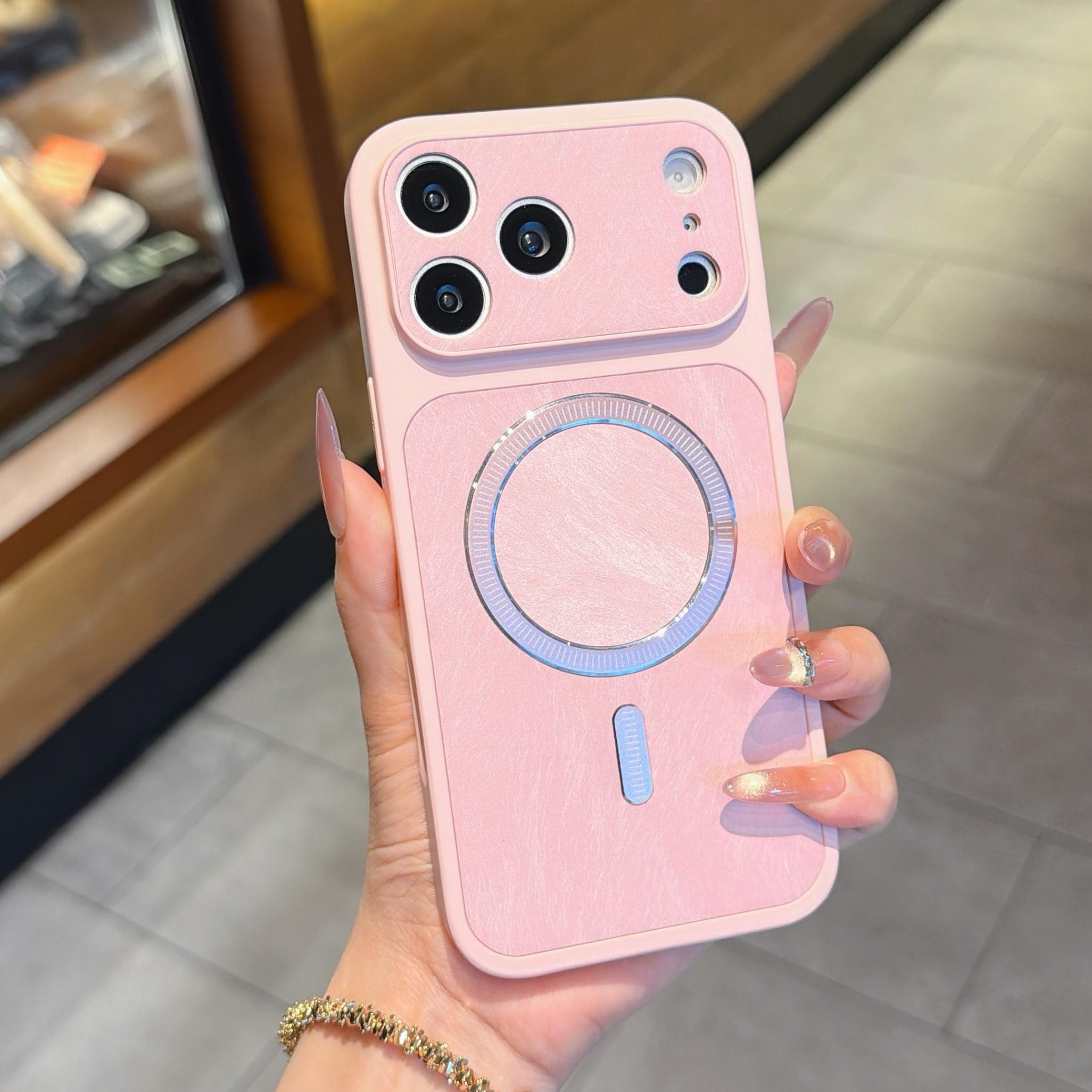Luminous Feather Yarn Case for iPhone 17 Pro Max, Full Lens Wrap, Instant Large View Window for iPhone 16, Shockproof Anti-Fingerprint Matte Shell, Luxury Soft Edges, Honeycomb Cooling, Slim Anti-Scratch Cover Fits iPhone 15,14 Plus,13,12 Pro