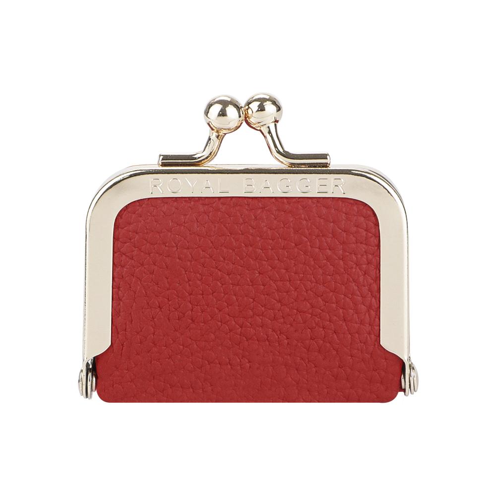 Royal Bagger Genuine Leather Mini Coin Purse, Solid Color Kiss Lock Change Pouch, Casual Style Small Storage Bag for Women 1894 SpringStatements