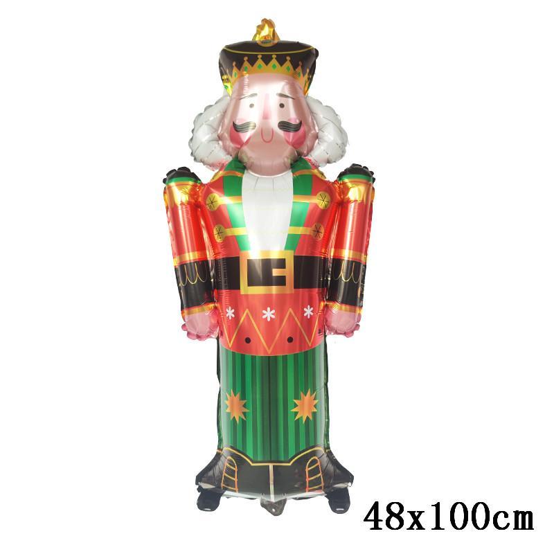 Big Gingerbread Man Balloon Foil Kids Balloon Christmas Balloon Xmas Balloon Christmas Party Decoration 2023 New Year Supplies