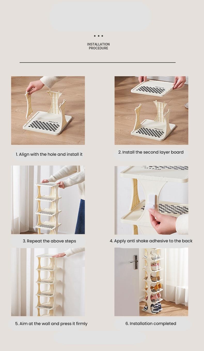 UFORU 6/9-layer vertical detachable shoe storage rack 1 modern shoe rack shoe cabinet gift storage rack home storage rack home storage supplies Footwear Organization
