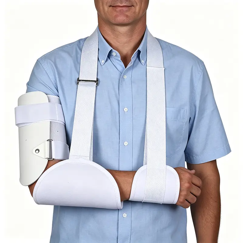 Adjustable Sarmiento‑Style Upper Arm Stabilizer Brace, Humeral Shaft Support Splint with Adjustable Arm Sling for Upper Arm