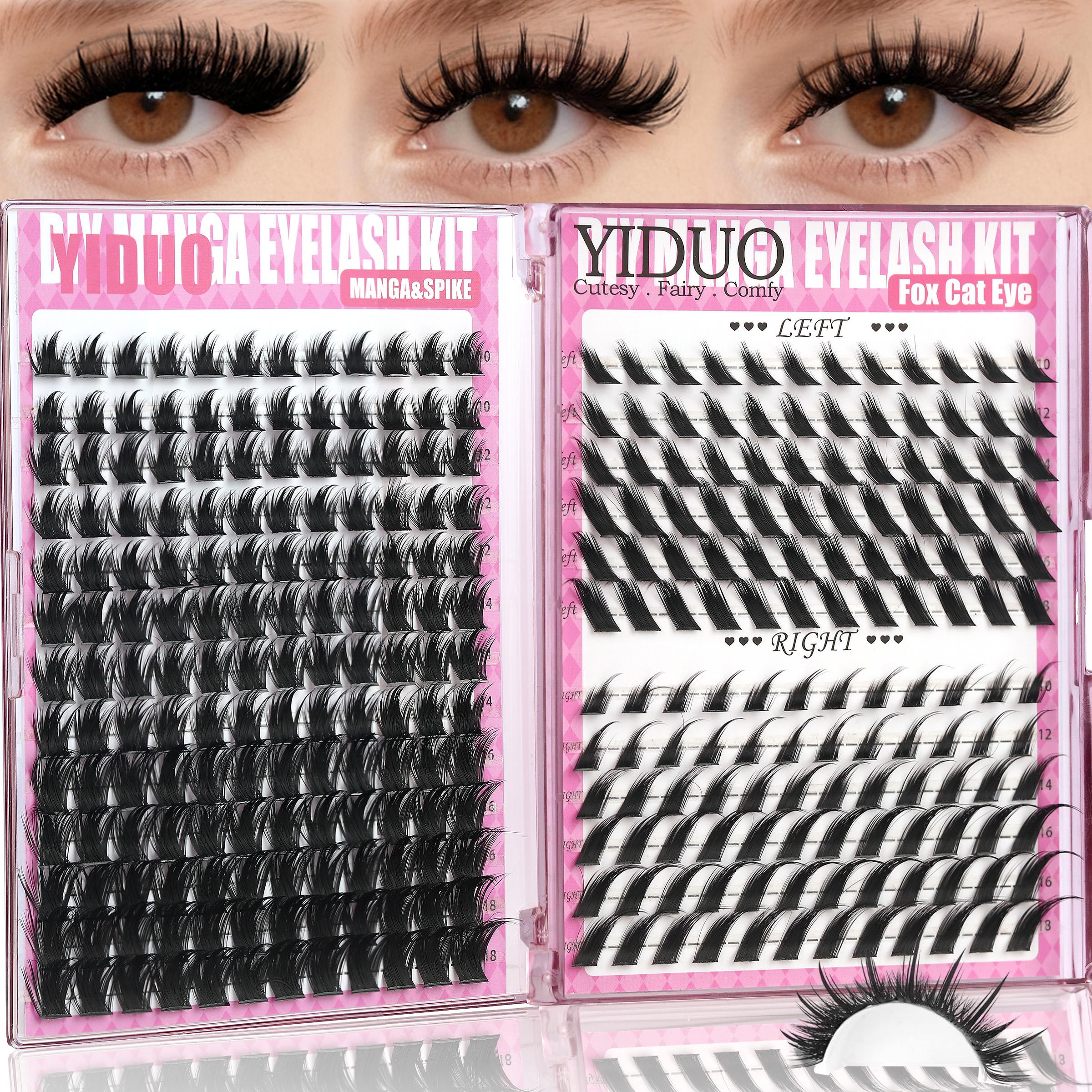 4-6 Styles Bottom/Spiky 40D-300D Volume Lash Clusters, Diy Individual Lashes, Fluffy 5-20mm D-Curl Eyelash Extensions for DIY at Home, Soft Comfortable and Easy to Apply for Natural Daily Makeup Look