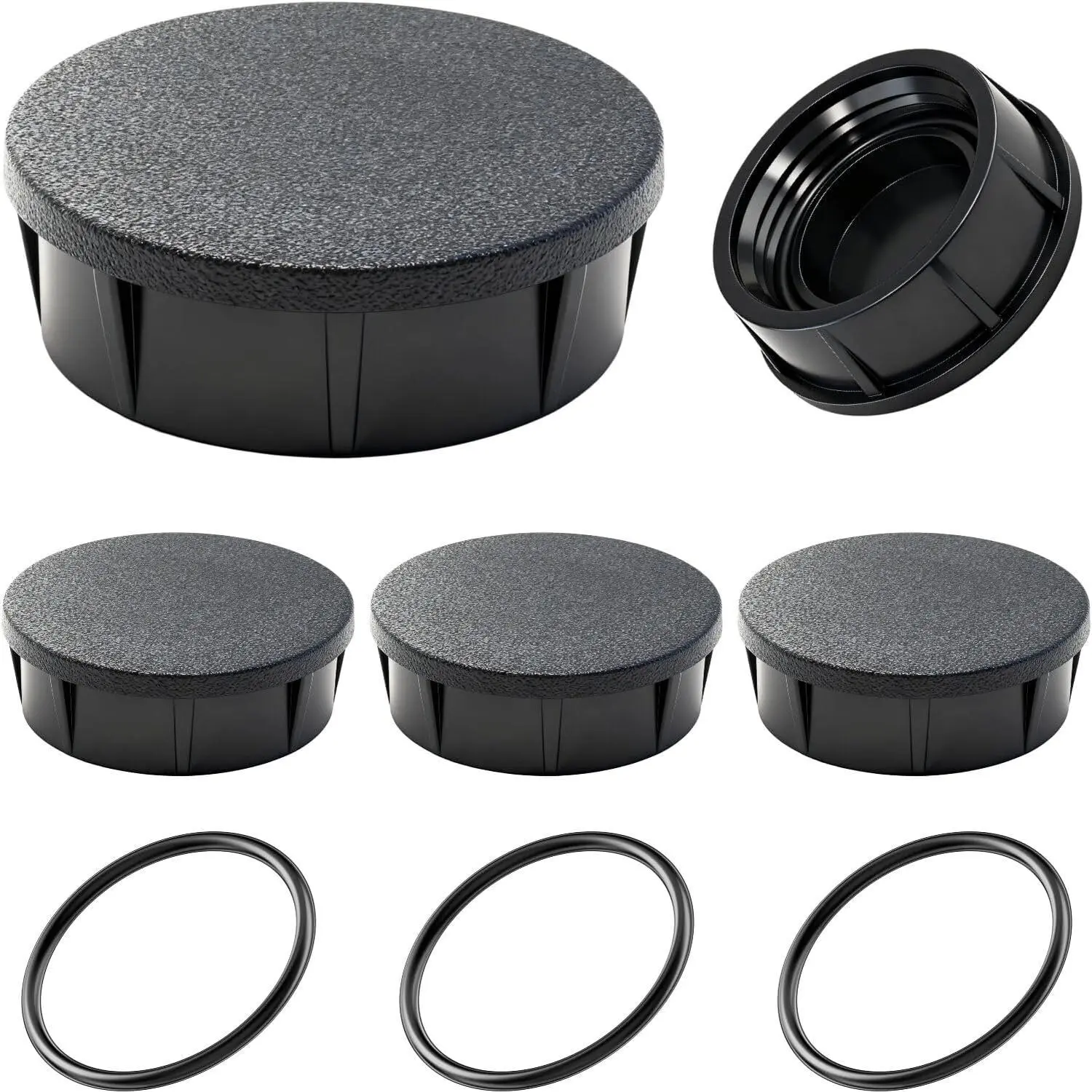 4-Pieces Sprinkler Caps for Outdoor Use, Compatible with Rain Bird 1800 Series & 1800XC Model Sprinklers, UV-Resistant ABS, Rubber O-Ring, Clog Protection, Leakproof Seal, Compatibility, O-Ring Seal