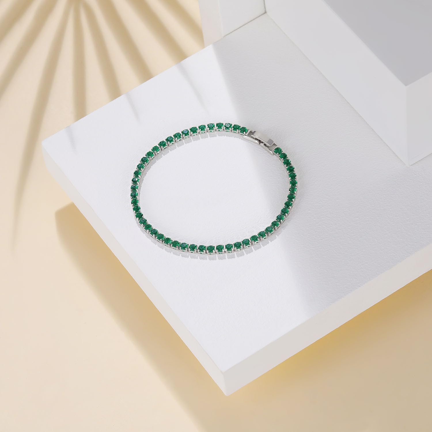 EAMTI 3mm Cubic Zirconia Classic Tennis Bracelet Round Charm CZ Bracelets for Women Mother's Day/Birthday/Anniversary Day/Valentine’s Day EAMTI 3mm Cubic Zirconia Classic Tennis Bracelet Round Charm CZ Bracelets for Women Mother's Day/Birthday/Anniversary Day/Valentine’s Day