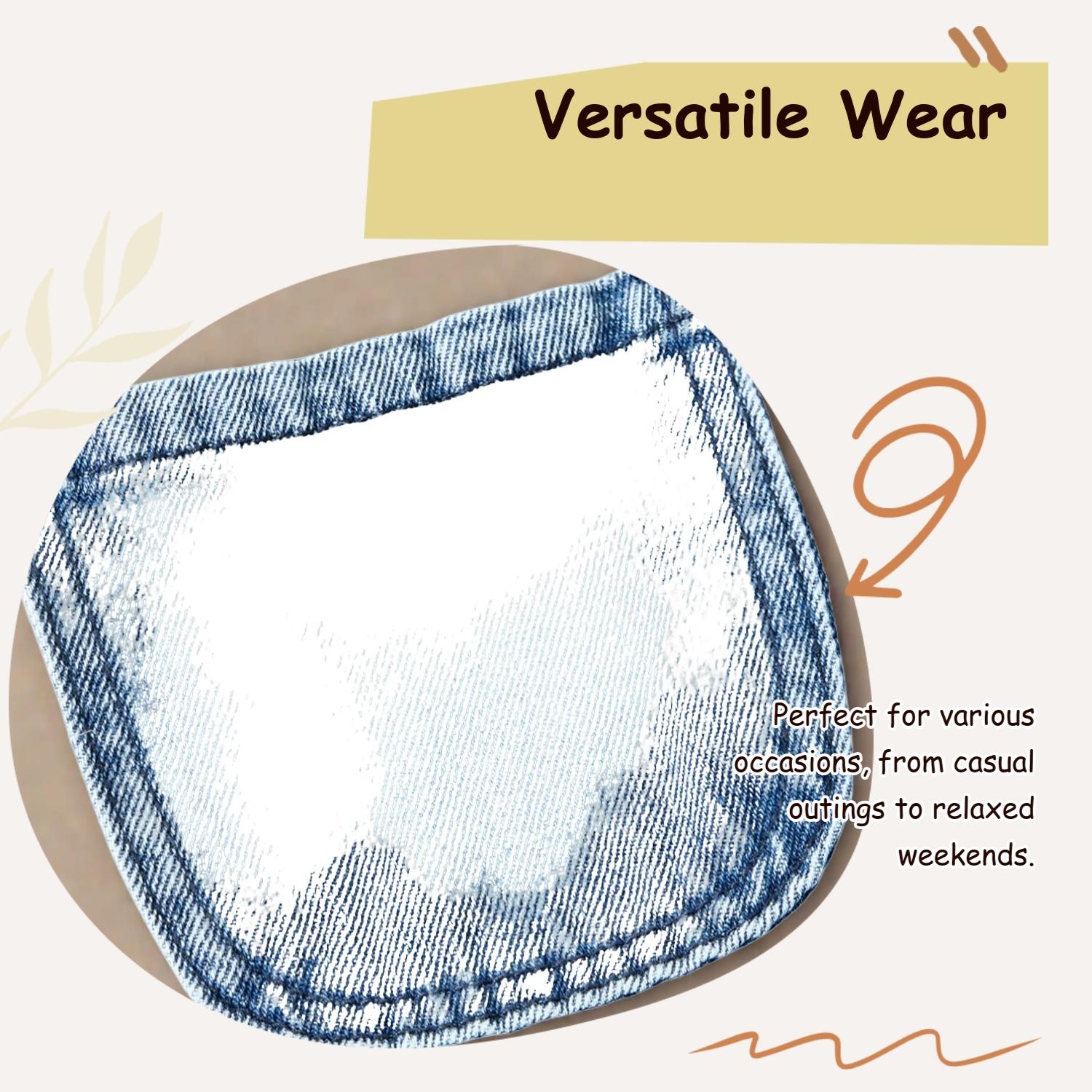 Teenage Girls' Fashionable Graffiti Print Denim Overalls, Loose Fit Casual Jeans for All Seasons, Stylish and Versatile