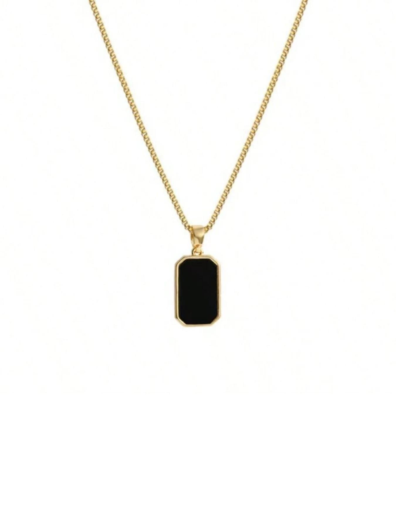 Square Geometric Pendant Necklace, Simple Women's Pendant Necklace, Perfect for Daily Wear Jewelry, Elegant and Minimalist Design