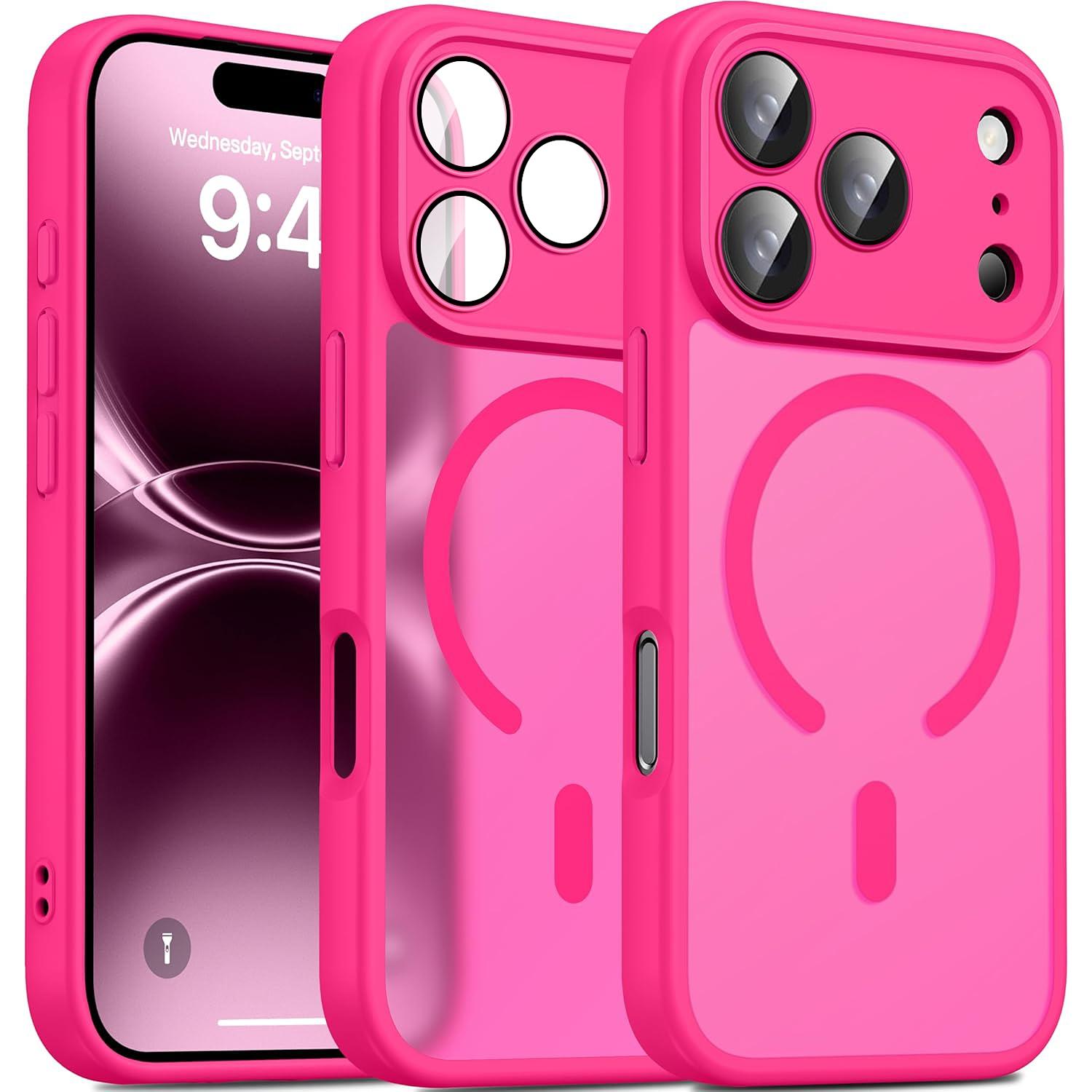 Magnetic Protector Matte Translucent Smartphone Case For iPhone 17 Pro Max 17 Pro 17 16 15 14 Plus 13 12 11 Pro Max For Magsafe Wireless Charger Cover