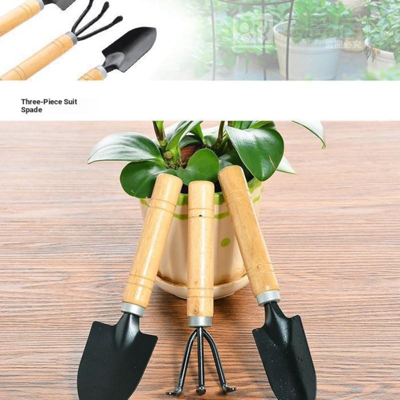 3-Piece Garden Tool Set, Small Shovel Tools for Home Gardening, Planting Vegetables, Flower Potting, Soil Loosening, Iron Spade 3-Piece Garden Tool Set, Small Shovel Tools for Home Gardening, Planting Vegetables, Flower Potting, Soil Loosening, Iron Spade