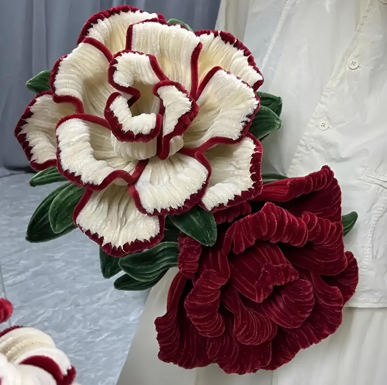 100PCS Felt Stick Handmade Material, Accompanied By Video Tutorials And Flower Buds, Used For DIY Art And Creative Crafts Party Decoration, Art Projects, Handmade Decoration, Decorative Stems, Craft Supplies