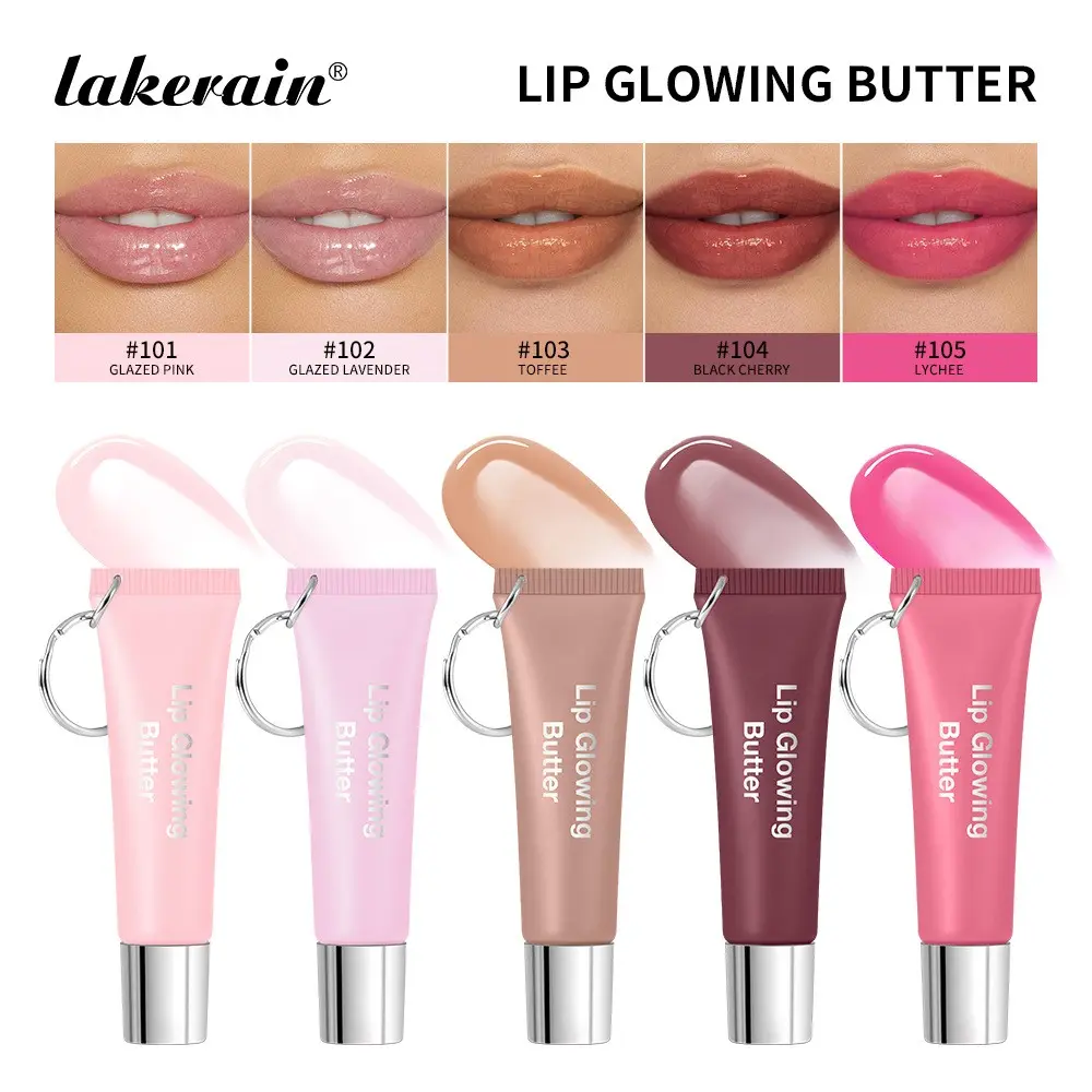5Colors/Set Womens Summer Butter Lip Balm Set, Moisturizing Hydrating Radiant Lip Care, All-Season Use, Perfect Gift for Women, Lip Gloss suit