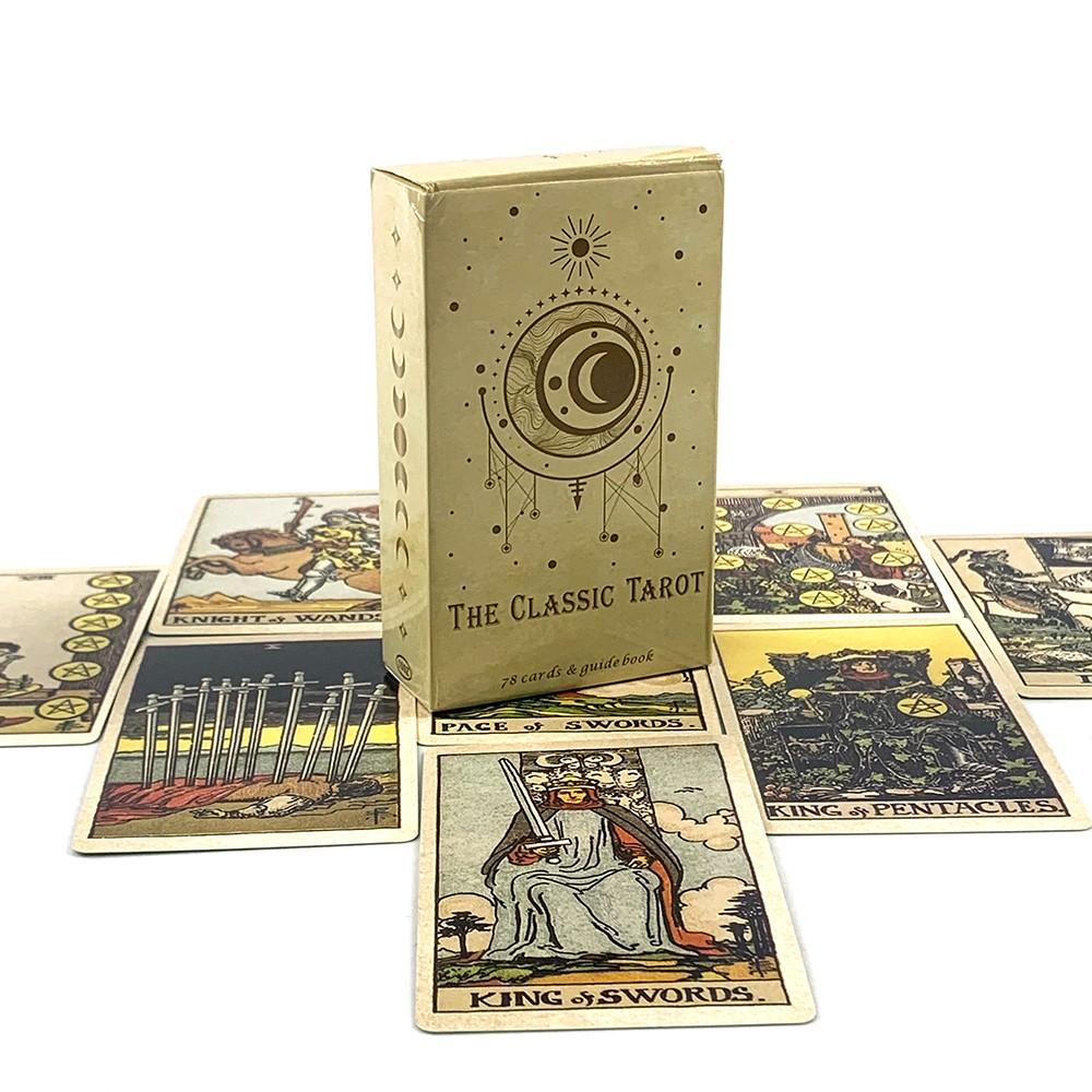 78 Classic Tarot Cards, Portable Fortune-Telling Game, Brain Teaser Multiplayer, Fun Party Games, Birthday Gift, Easter, Christmas, Halloween