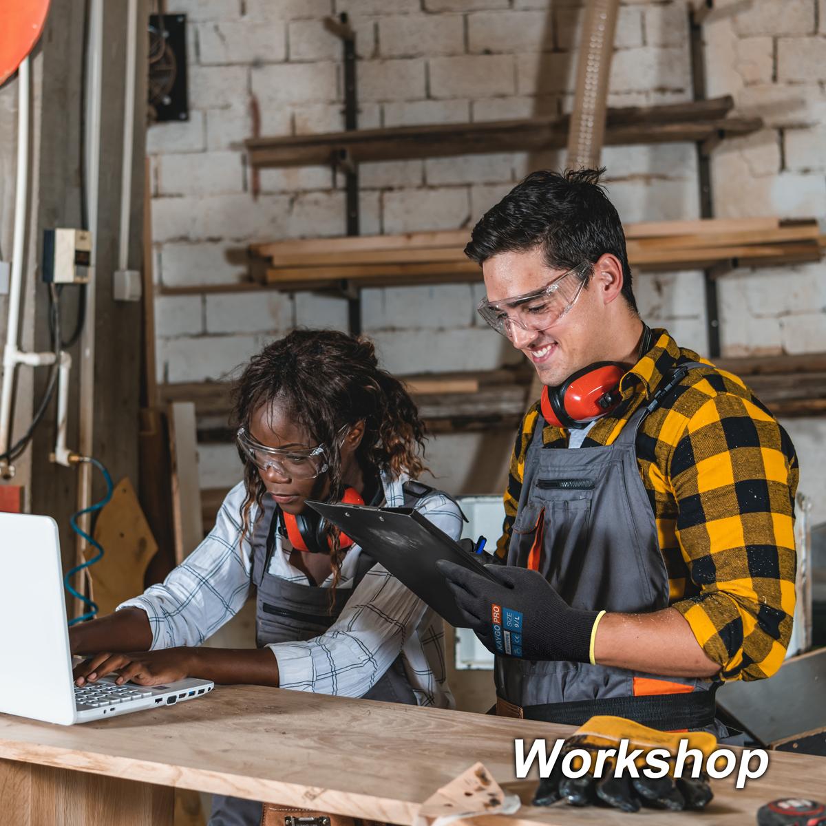 Outdoor Activity Gloves. KAYGO Safety Work Gloves PU Coated for Men and Women- KG11PB,12 Pairs,Seamless Knit Glove with Two Fingers Touchscreen,Ideal for General Duty Work (Large,Black)