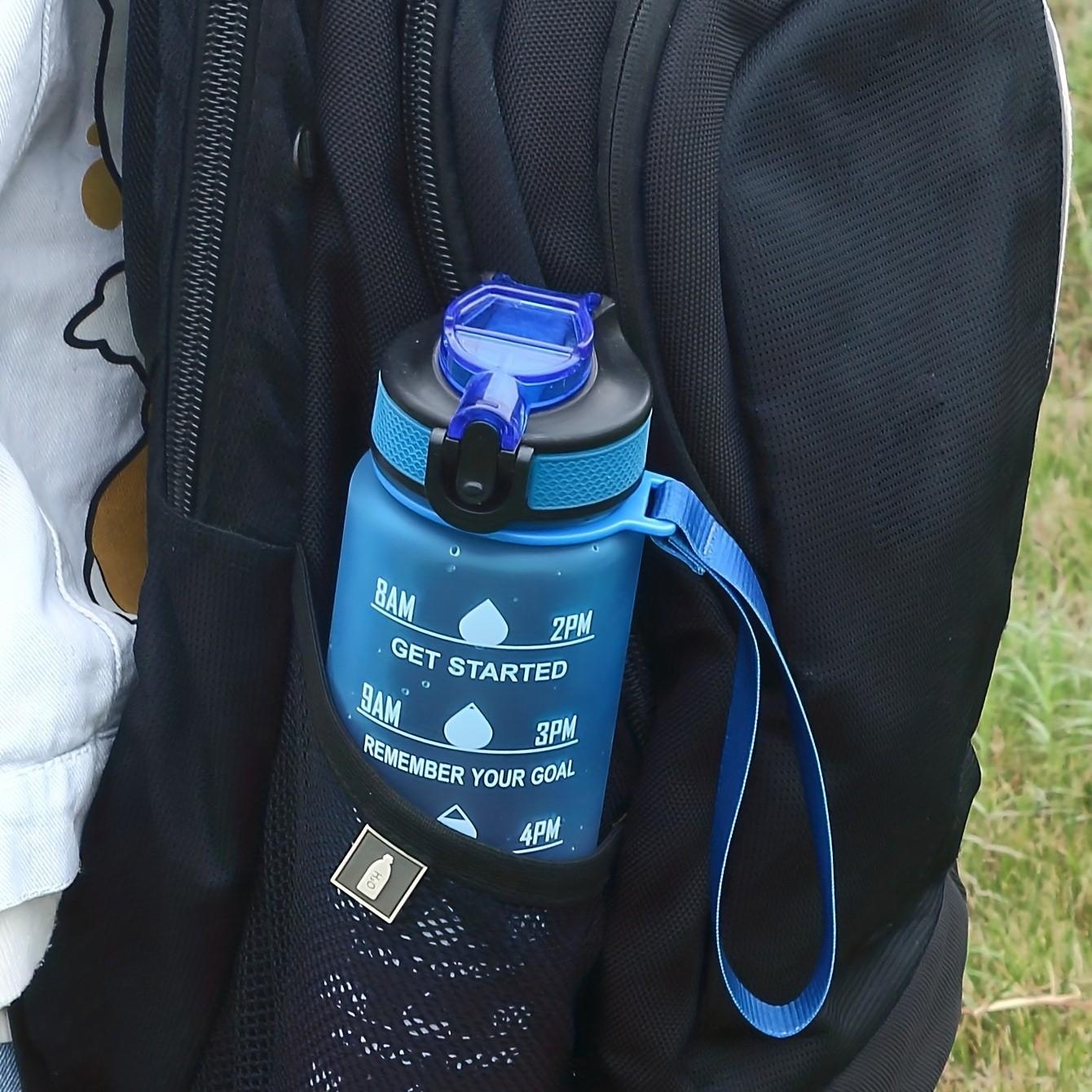 Leak-Proof Sporty Travel Water Bottle, Gradient Color Fitness Cup, Portable Hydration with Motivational Quotes, Ideal for Summer & Fall