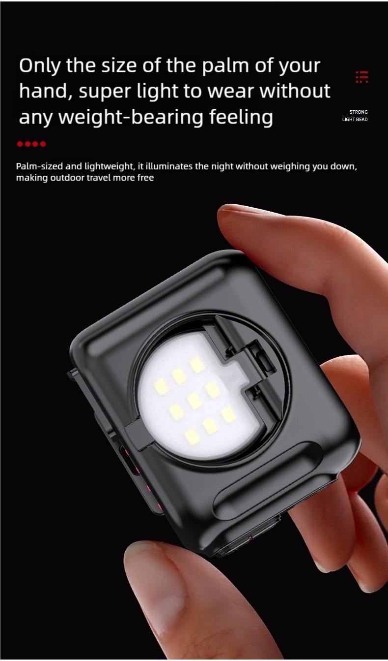 Headlamp Fishing Hat Clip Light Induction Night Fishing Lamp Long Battery Life Headband Illumination Strong Light Rechargeable Super Bright