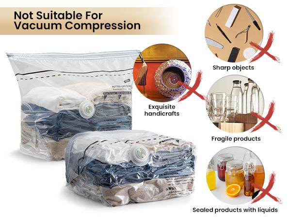 TAILI Pump-Free Travel Vacuum Storage Bags 4 Pack, Cube Medium Size (25x19x11 inch), Reusable Space Saver Compression Bags for Travel Suitcases and Luggage Organiser TAILI Pump-Free Travel Vacuum Storage Bags 4 Pack, Cube Medium Size (25x19x11 inch), Reusable Space Saver Compression Bags for Travel Suitcases and Luggage Organiser