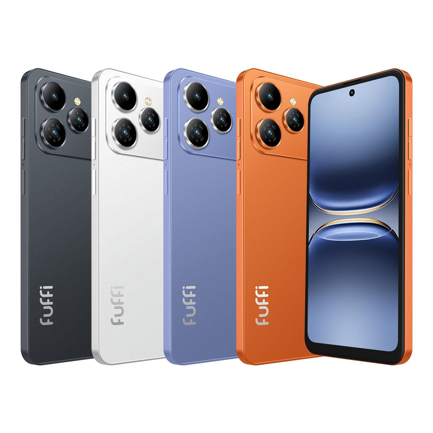 Fuffi スマートフォン ダークブルー Fuffi Smart Unlock Mobile Phone with 6.56-inch Display, 3GB RAM +