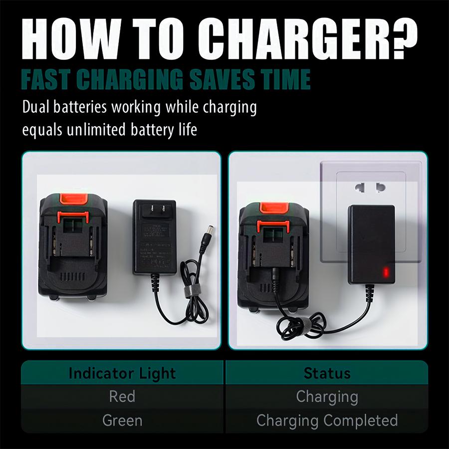 Chainsaw Cordless 12-inch, Electric HandHeld Chain Saw, 12-in Portable Chainsaw Battery Powered Saws for Trees Wood Cutting, 2 * 3.0Ah Battery and Charger Included Chainsaw Cordless 12-inch, Electric HandHeld Chain Saw, 12-in Portable Chainsaw Battery Powered Saws for Trees Wood Cutting, 2 * 3.0Ah Battery and Charger Included