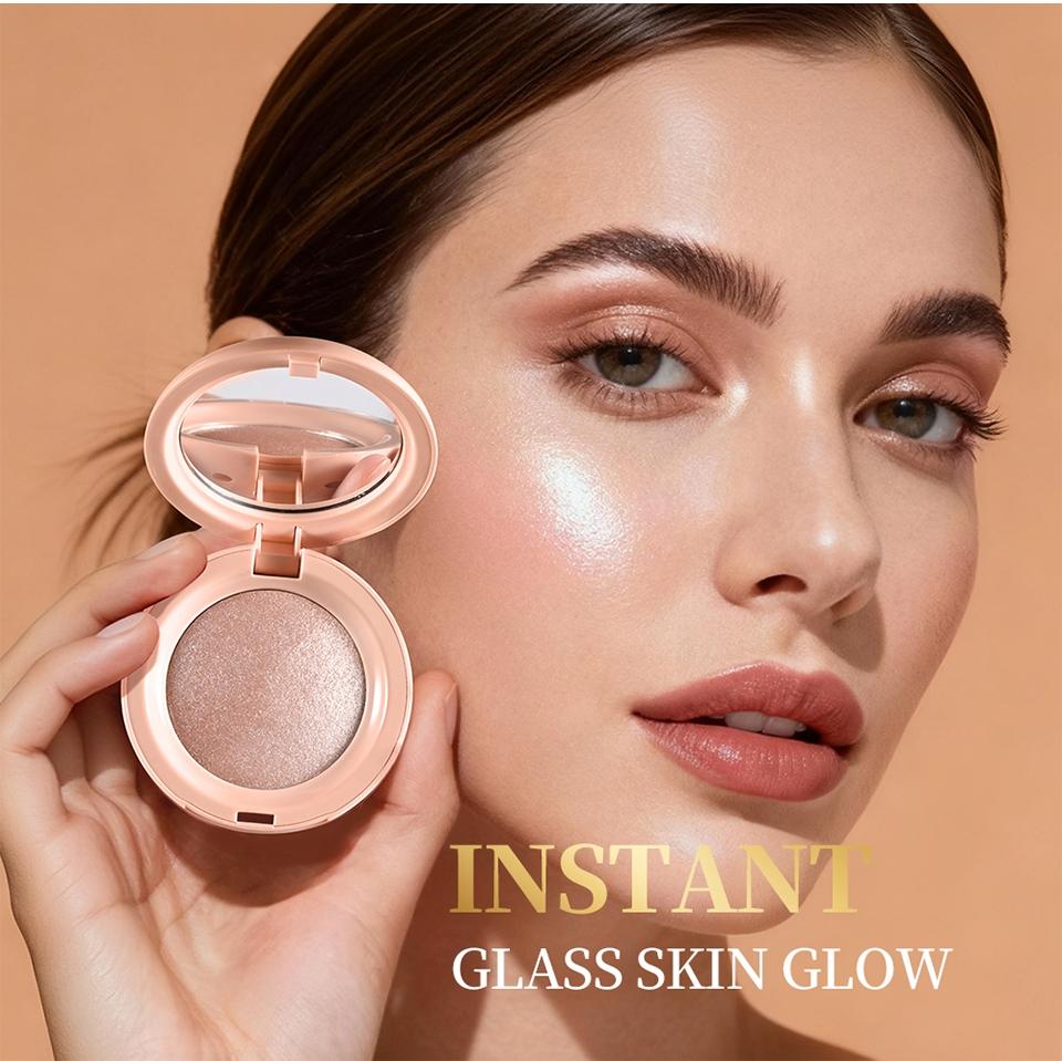 4-colour cream highlighter; illuminating highlighter; glitter highlighter; contouring highlighter all-in-one; ginger-toned highlighter; pearlescent highlighter; facial illuminating highlighter; subtle shimmer highlighter; intense shimmer highlighter