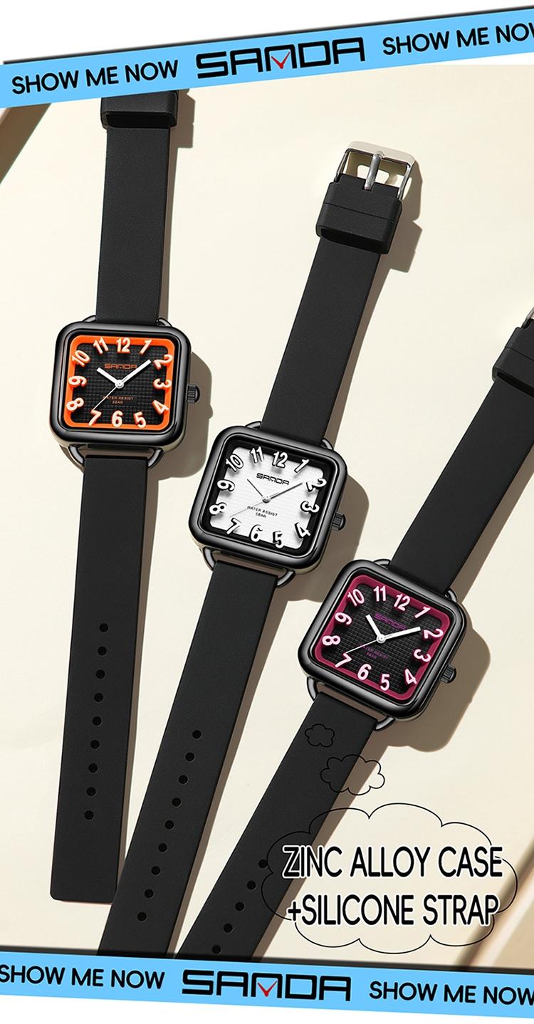 Women's Quartz Watch, Fashion Casual Style, Waterproof, Zinc Alloy Case, Soft Silicone Band, Comfortable Wear, Gift Idea for All Ages