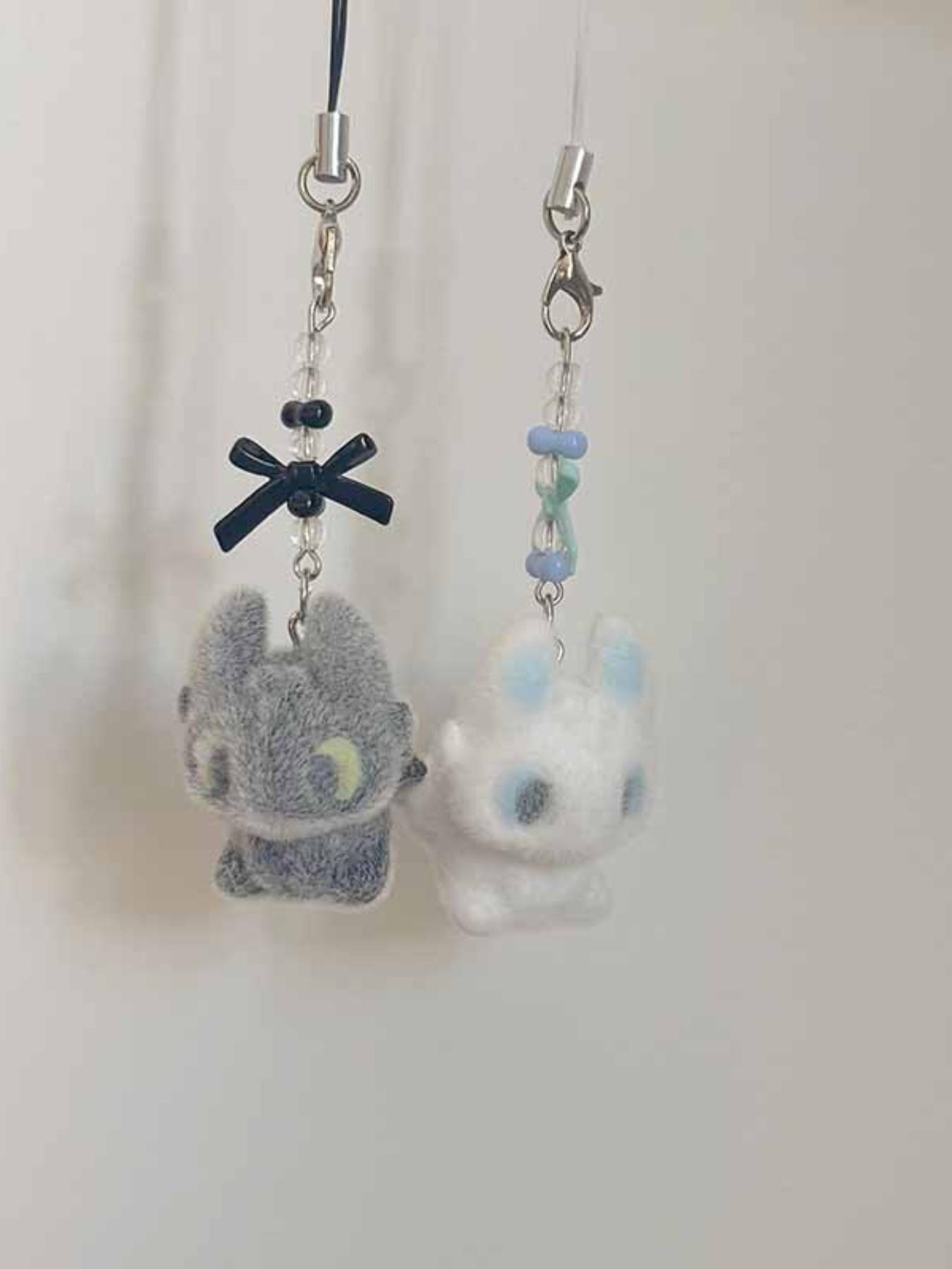 Creative Valentine's Day Gift, Toothless Light Fury Couple Phone Chain, Dragon Trainer Figure, Bag Charm, Cute Animal Pattern, All Seasons