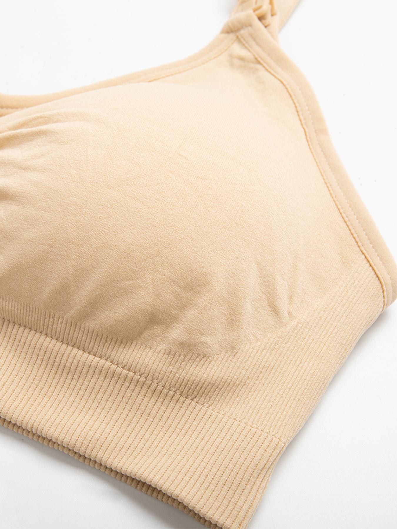 Angel Care Nursing Bras 5 Pack, Essential for Pregnant and Nursing Mothers, Seamless Wireless Sleep Bras, Includes Bra Extender for Comfort