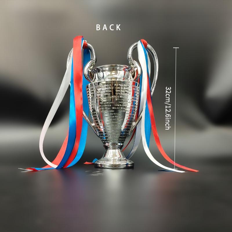 Paris Saint-Germain Uefa Champions League Resin Trophy Cup, Engraved Winners List, Ideal for Soccer Fans & Office Decor