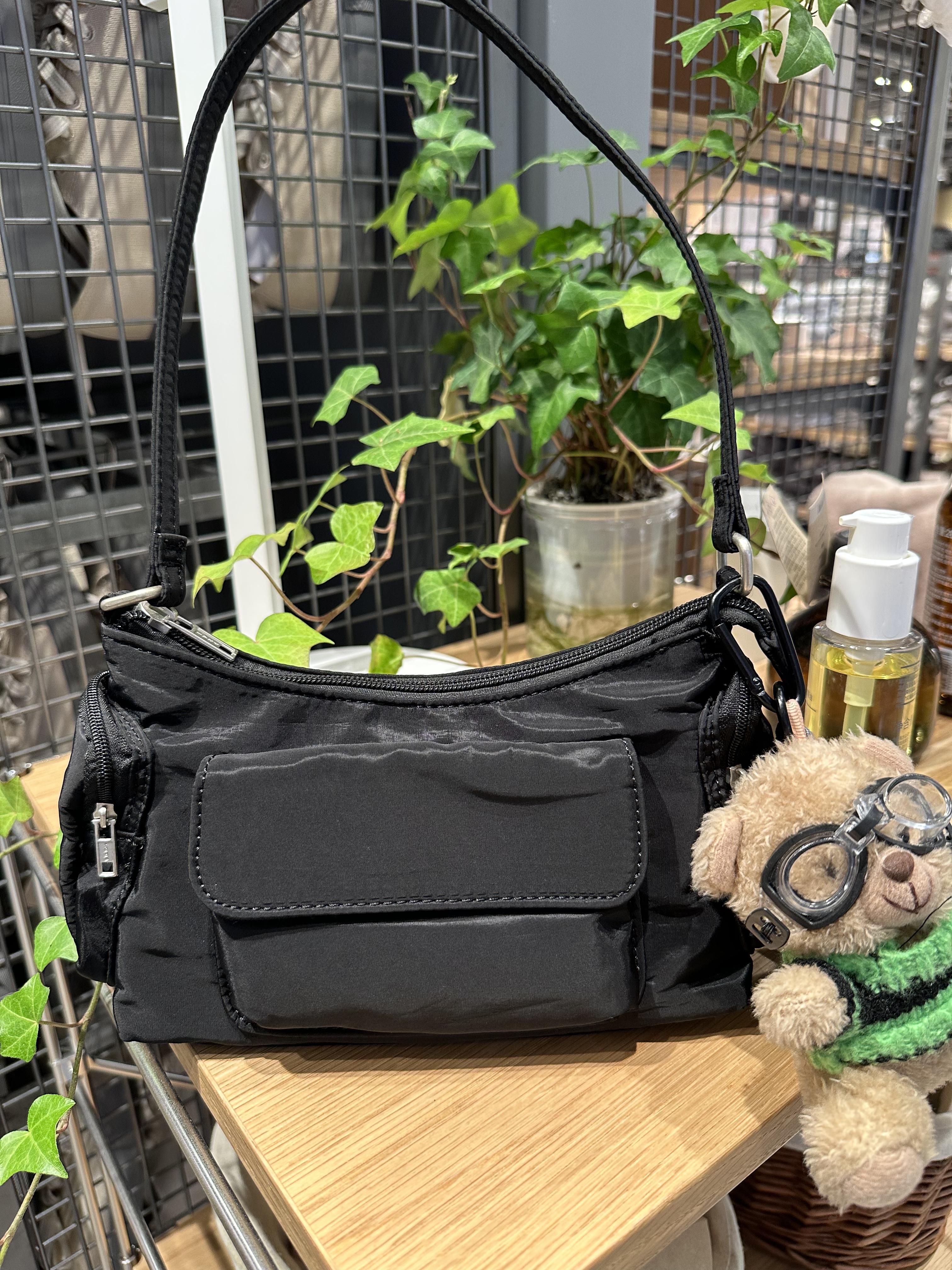 John Galt Women's Black-Navy Plain Shoulder Bag - Stylish Crossbody Purses for Everyday Use