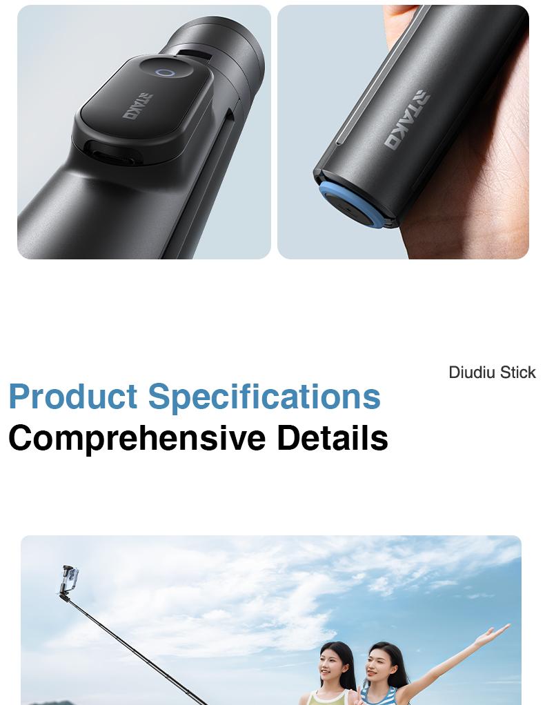 Oroms 67"Portable Selfie Stick Tripod with Remote, One Click Open, Wireless Remote Included. FOR Cellphone. Smartphone Camera Accessories Camera Stand