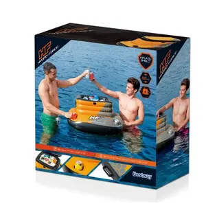 Inflatable Floating Cooler for Pool, PVC Floating Drink Holder with Cup Holders, Keep Drinks Cold for Lake, Beach & Summer Parties