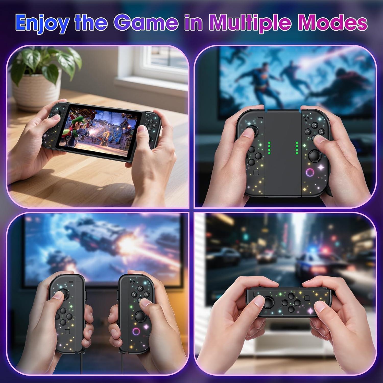 Switch Wireless Controller, Upgraded Switch/lite/oled Controller with Motion Control, Wake Function, Dual Vibration Feature
