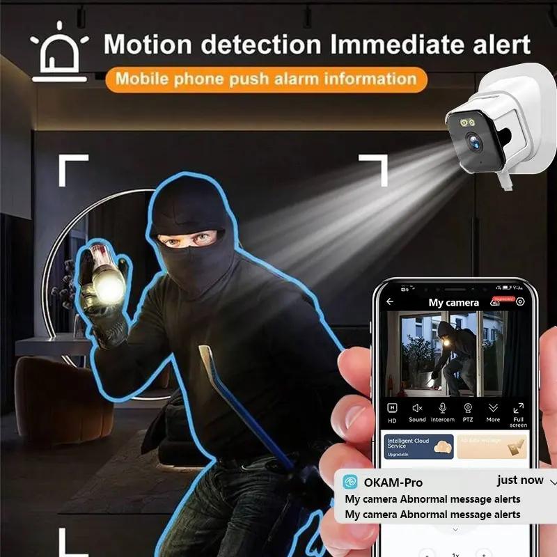 2K Window Camera, Indoor Camera，5G & 2.4GHz WiFi Indoor Dome Camera for Home Security with Full Color Night Vision, Human/Motion Detection, 2-Way Audio, 24/7 Recording