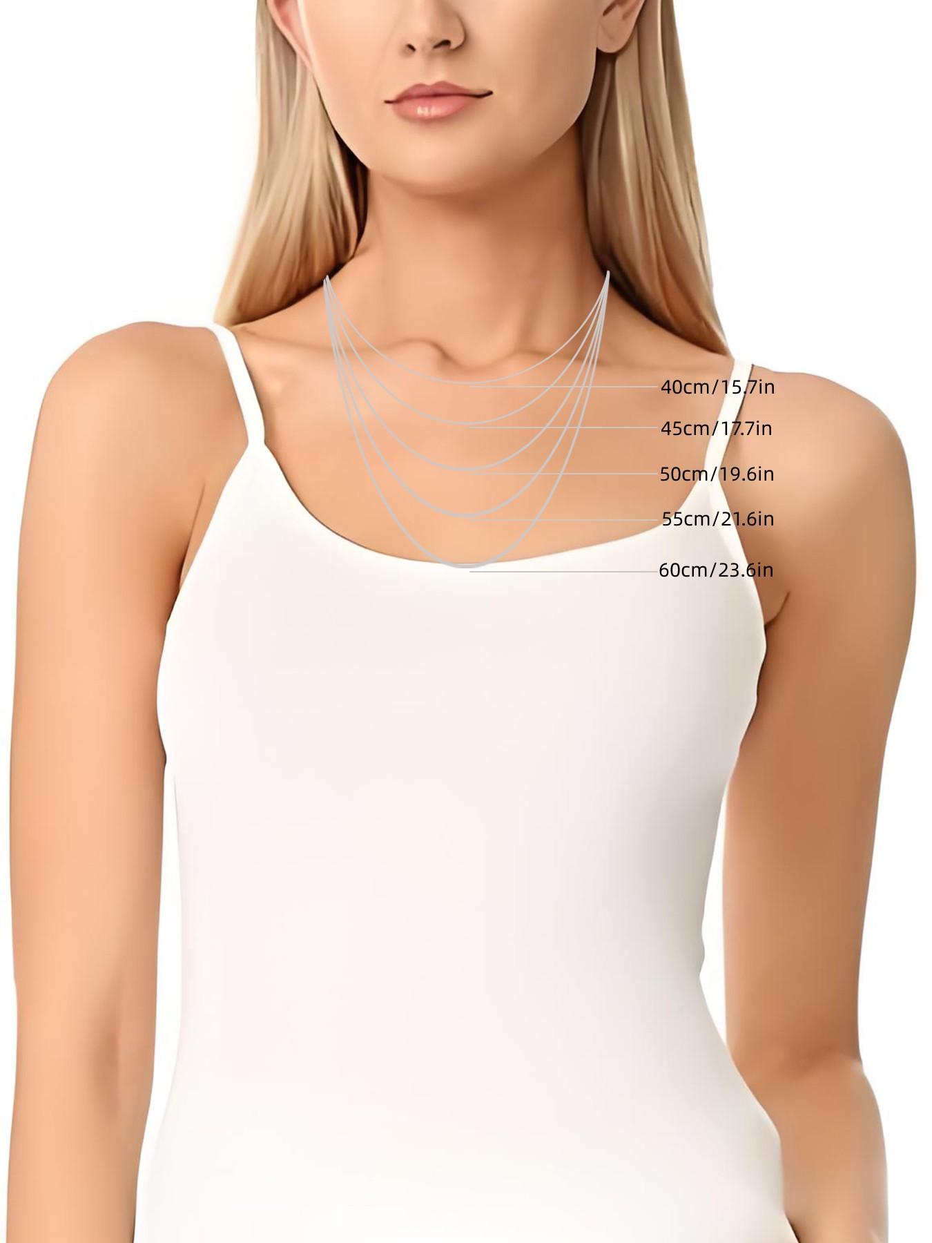 925 Sterling Silver Elegant Chain Necklace, Fashion Jewelry for Party, Daily Clothing Decor, Trendy All-match & Exquisite Jewelry for Birthday Gift, Cuban Chain, Cuban Chain Link