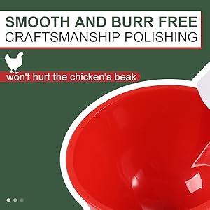Chicken Waterer Cups (8 Pack/Red) - DIY Automatic Large Chicken Water Feeder for Ducks,Chicks, Turkeys, Quail, Bunny, Bird and Other Various Poultry Dispenser with Matching Drill