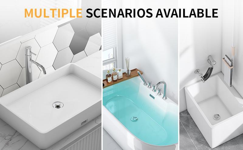 Buy 1 Get 1 Free Stainless Steel Hair Catcher Drain Protector Portable Anti-Clogging Basket Strainer for Bathroom Gadgets