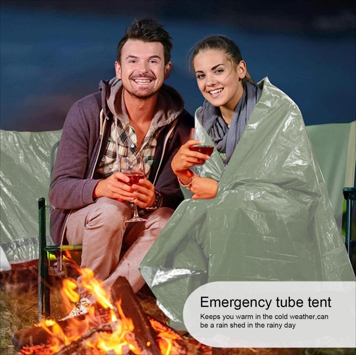 Water Windproof, Waterproof, Foldable Thermal Triangular Lightweight Portable Rain Tent – Wind Resistant Emergency Warm Survival Shelter for Camping, Outdoor Hiking Equipment, Lightweight Portable Tent outdoorfun